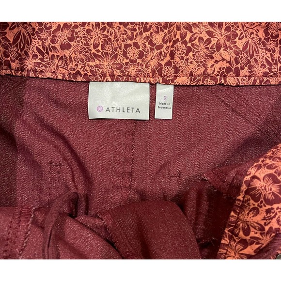 Womens Athleta Passage Skirt Sz 2 Port Wine Athleisure Active Vacation Travel - Picture 8 of 11
